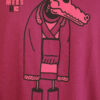 T-shirt Bordeaux Croco