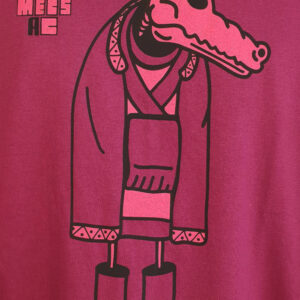T-shirt Bordeaux Croco