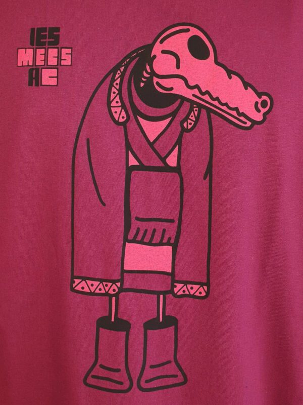 T-shirt Bordeaux Croco