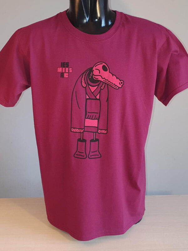 T-shirt Bordeaux Croco – Image 2
